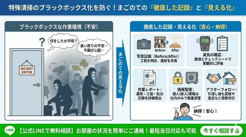 特殊清掃現場をブラックボックス化させない