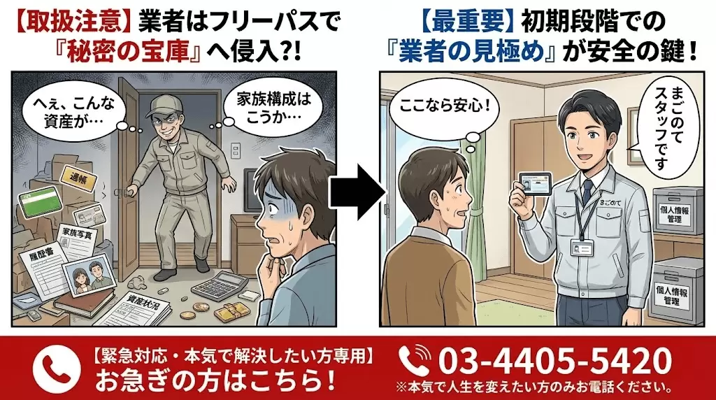 その片付け業者で個人情報が守れますか？