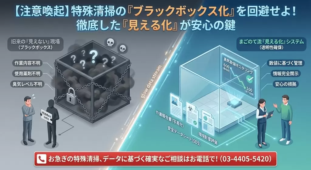 特殊清掃現場をブラックボックス化させないこと