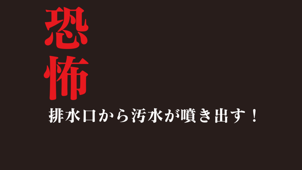 【阿鼻叫喚】トイレから汚水が噴き出し部屋がうんこの海！