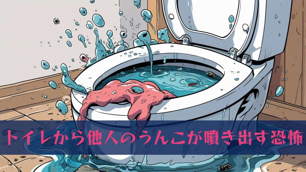 排水管詰まりでトイレやお風呂からうんこ汚水が噴き出す恐怖!