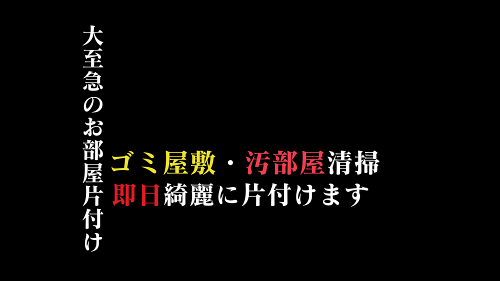 東京都江戸川区で大急ぎの即日ゴミ屋敷のお片付け