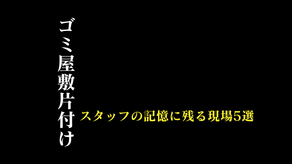 【印象深いゴミ屋敷】プロが選んだ片付け清掃ベスト5