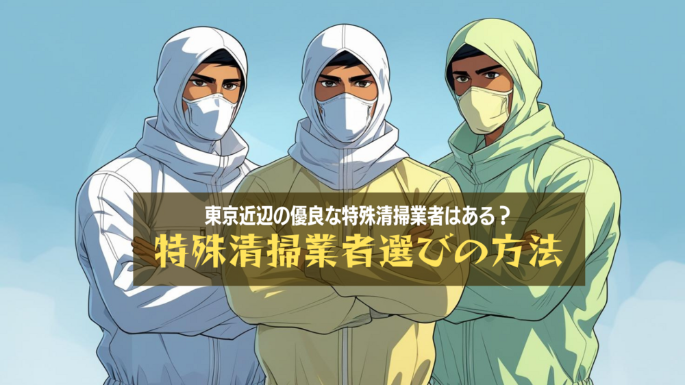 東京の特殊清掃業者で優良はどこ？