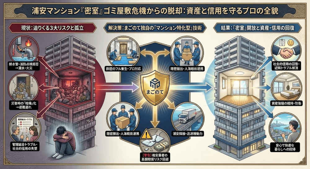 浦安市、高級マンションゴミ屋敷との闘い