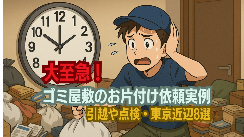 東京で大急ぎの即日ゴミ屋敷のお片付け