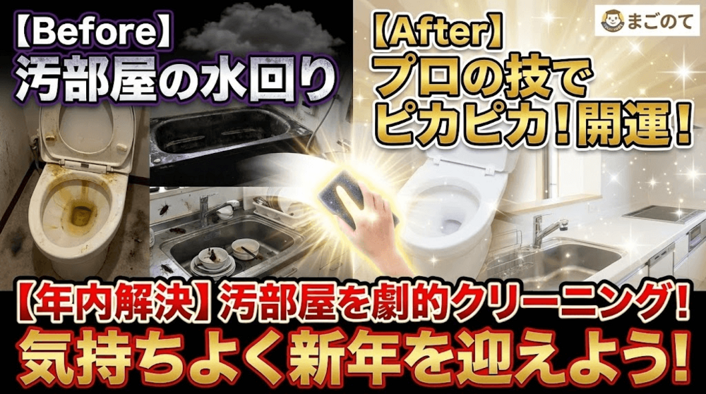 新年を気持ちよく迎えるゴミ屋敷や汚部屋のハウスクリーニング