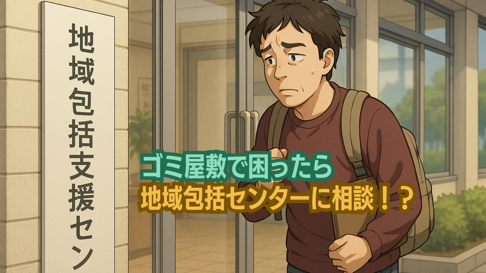 ゴミ屋敷片付けで困ったら地域包括センターに相談