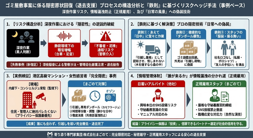 周囲にバレずにゴミ屋敷片付け