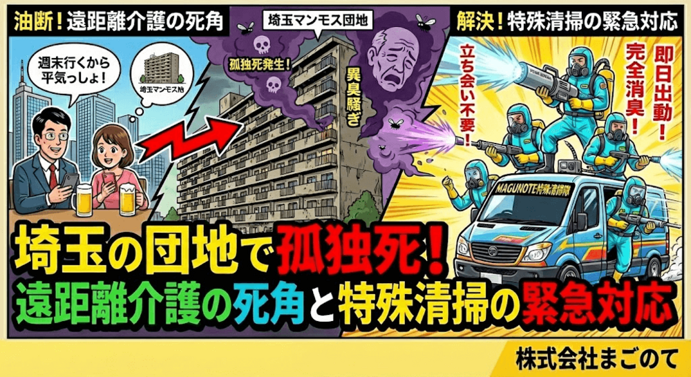 埼玉県の孤独死特殊清掃