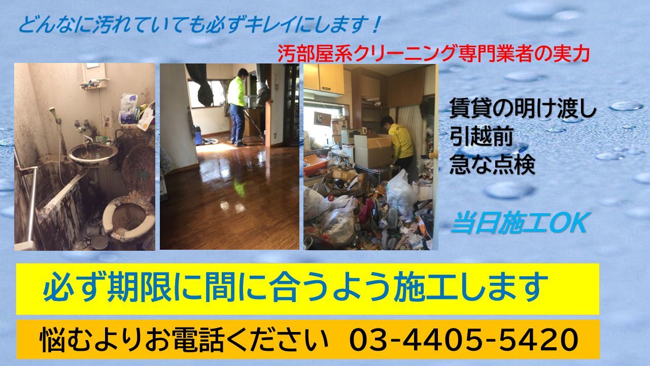 ゴミや汚い部屋専門のハウスクリーニング屋さん 東京 千葉 株式会社まごのて