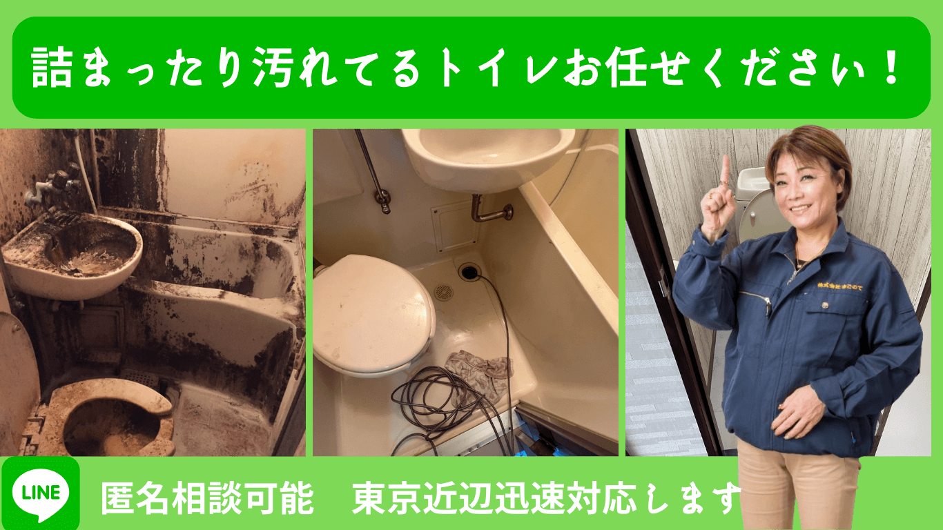 トイレの詰まり解消とトイレ清掃をセットで提供します