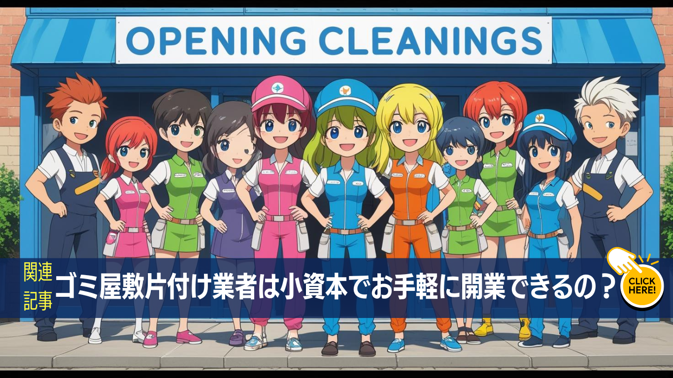 お気軽にゴミ屋敷片付け業を開業