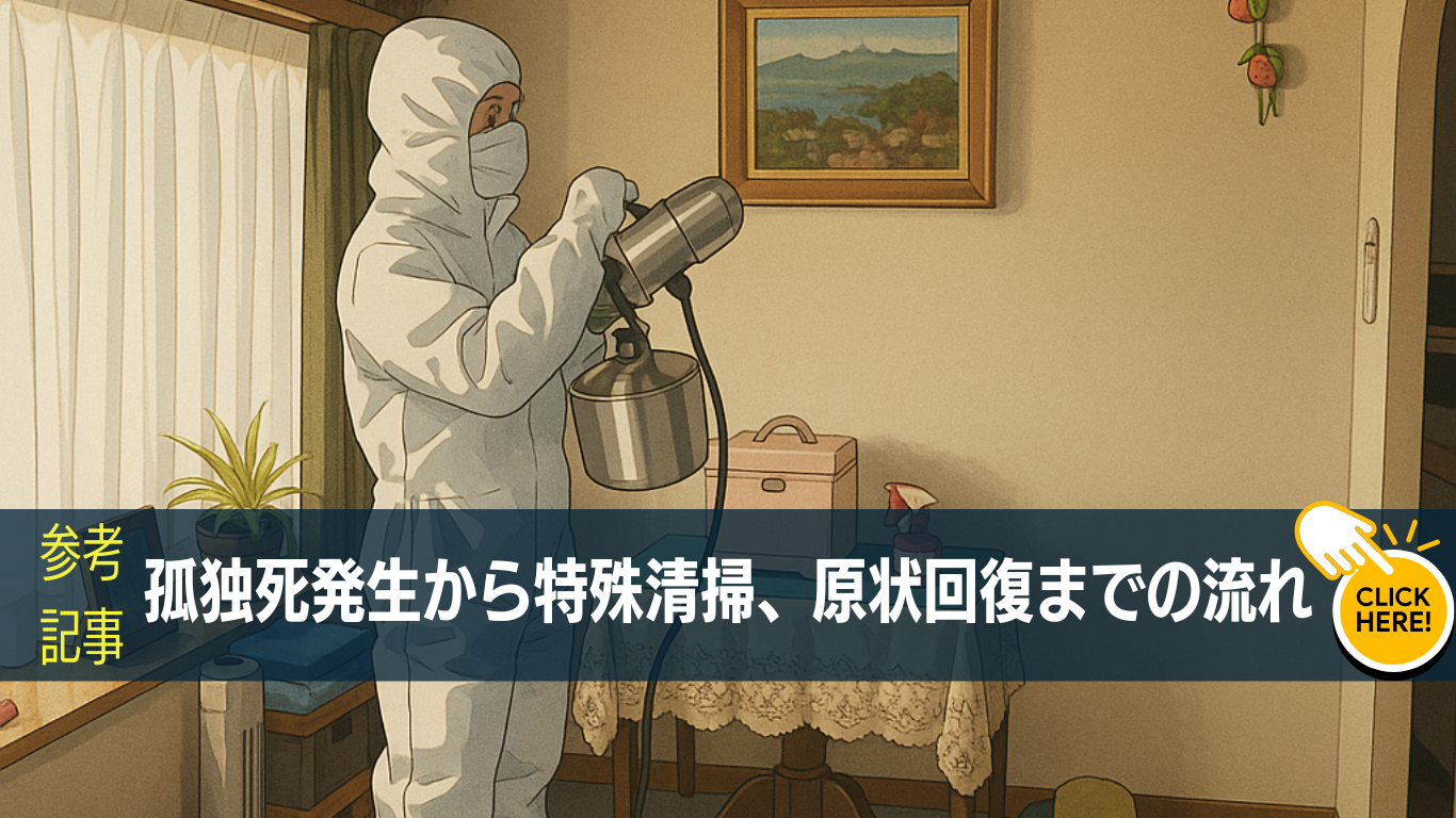 孤独死の特殊清掃の正しい流れ