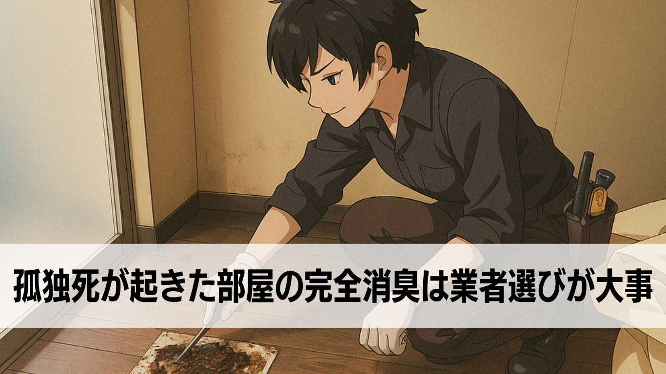 孤独死の特殊清掃は業者選びですべてが決まる