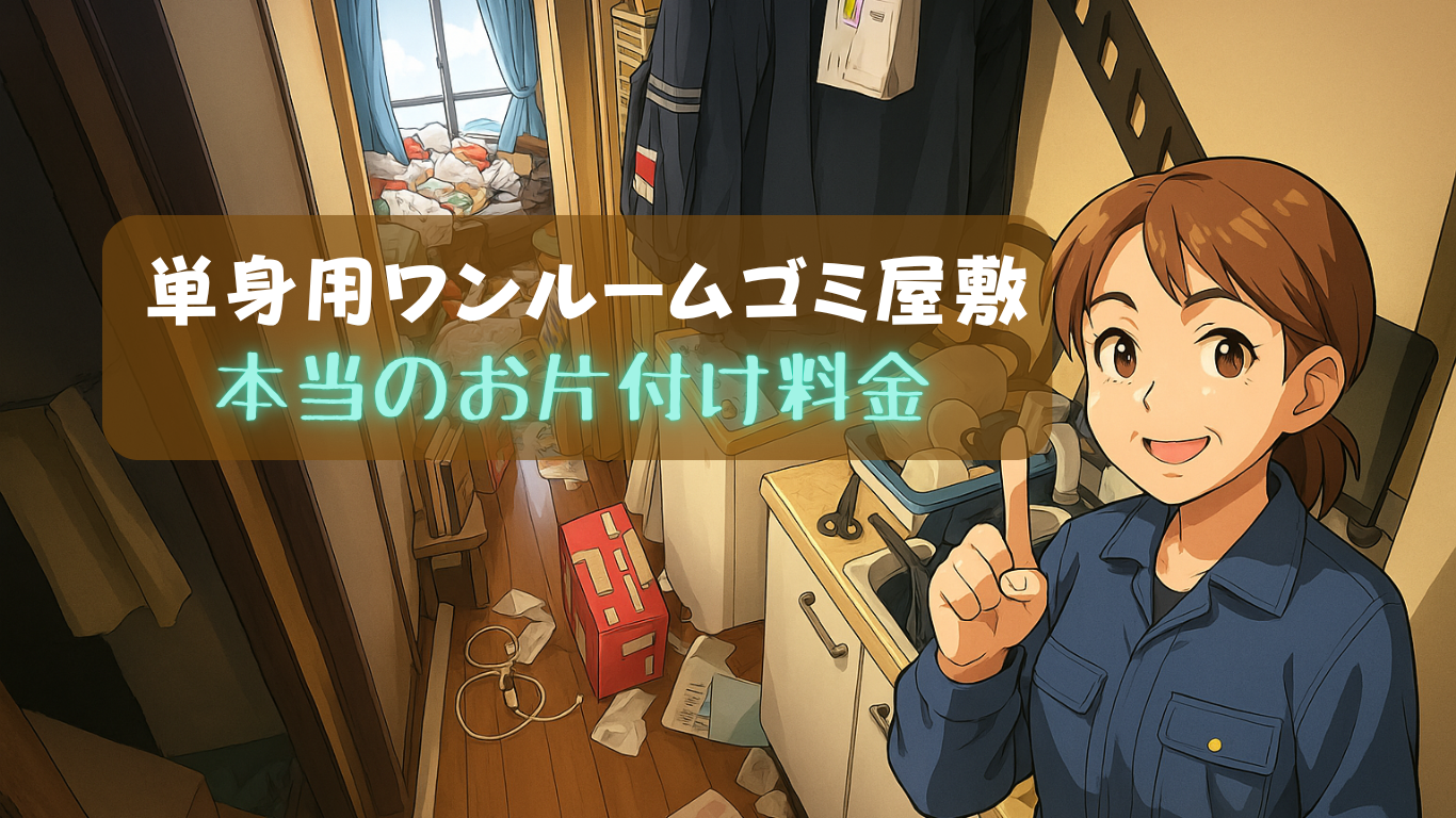 ワンルームゴミ屋敷片付け料金