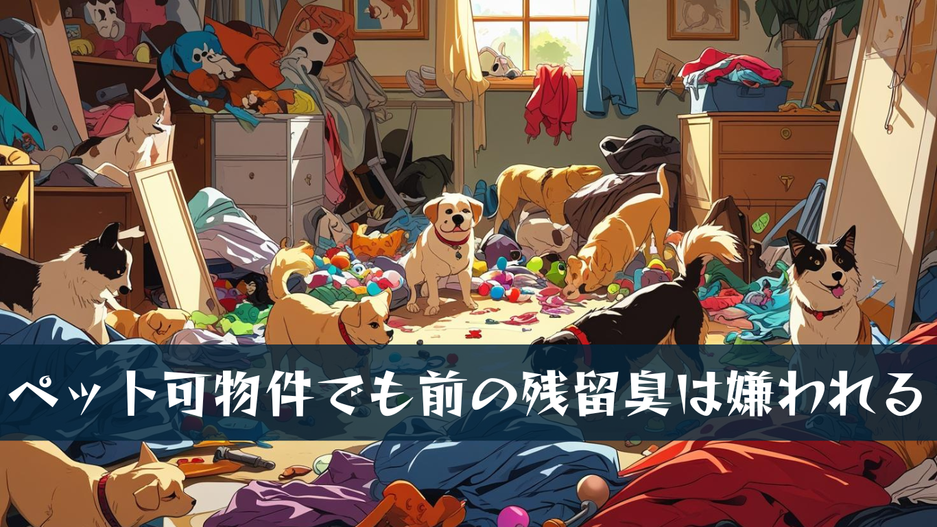 ペットのいた部屋の消臭