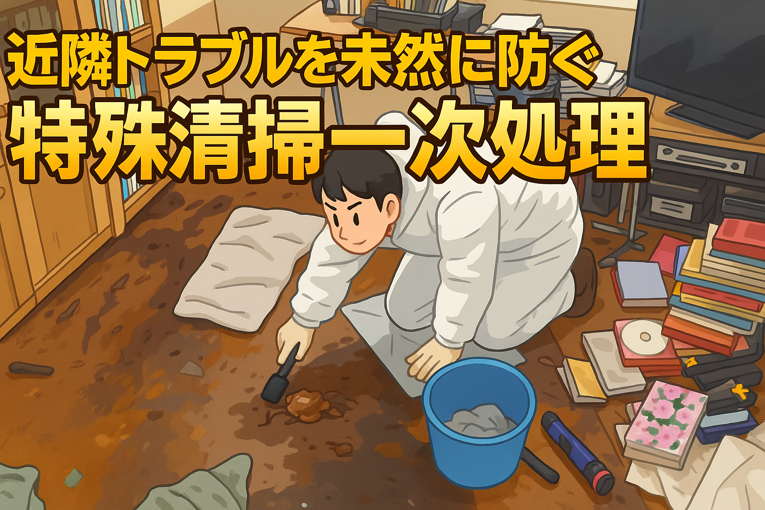 孤独死が起きて隣に臭いが漏れてる！