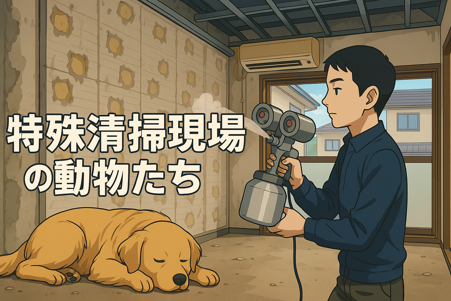 孤独死現場に取り残された犬