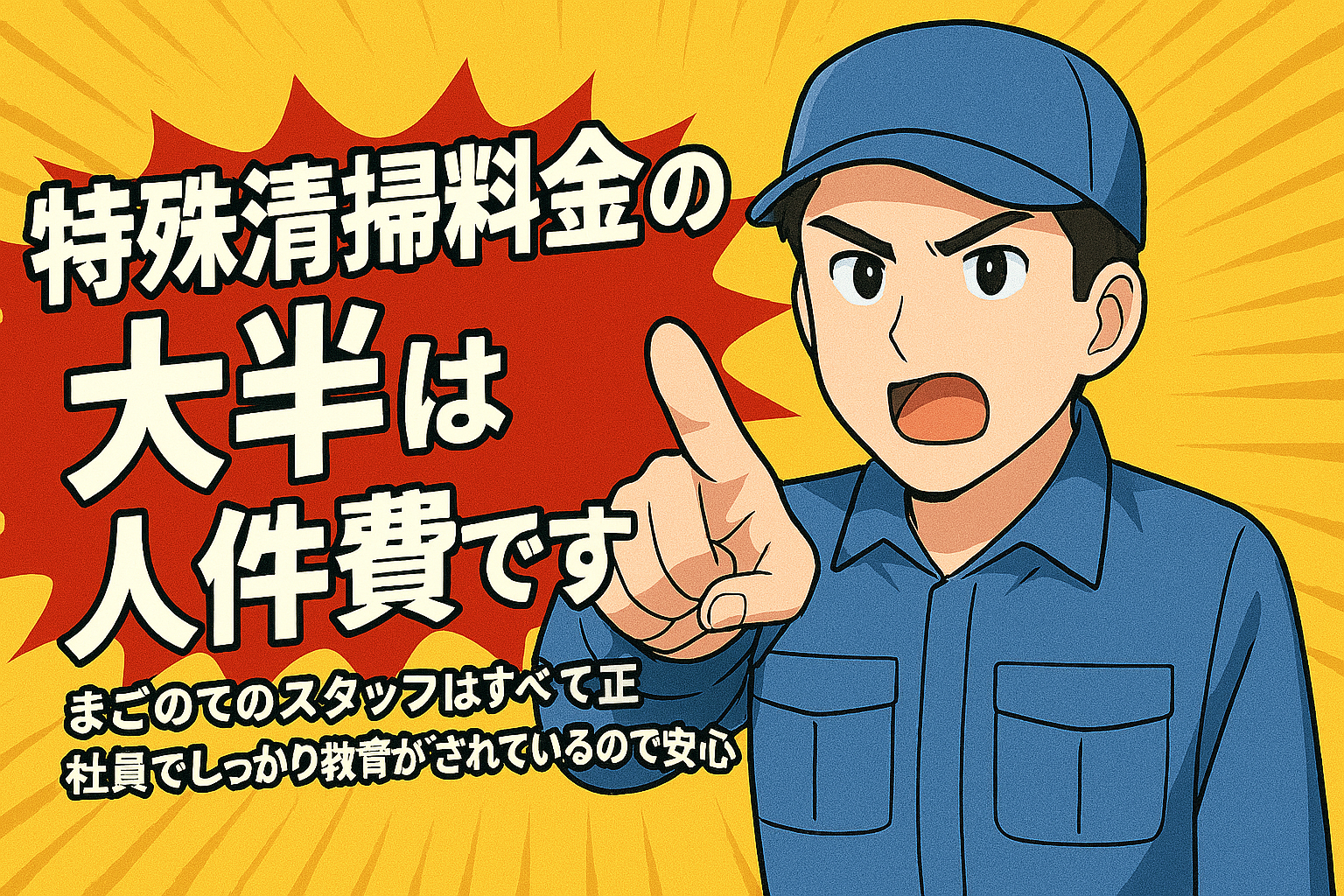特殊清掃費の大半は人件費