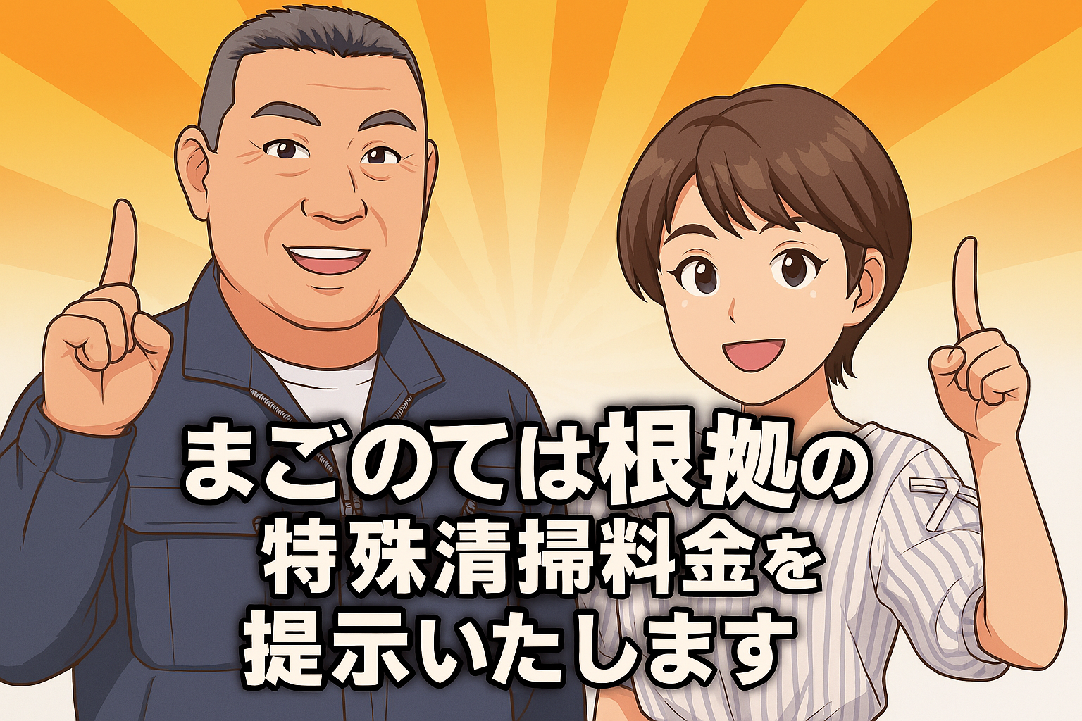 まごのては根拠ある特殊清掃料金を提示します