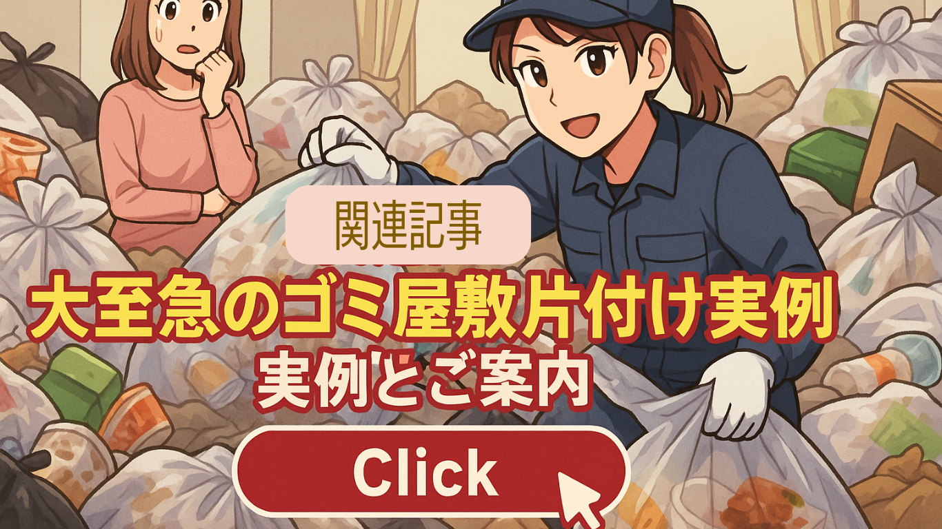 大急ぎ！東京のゴミ屋敷片付けならまごのて