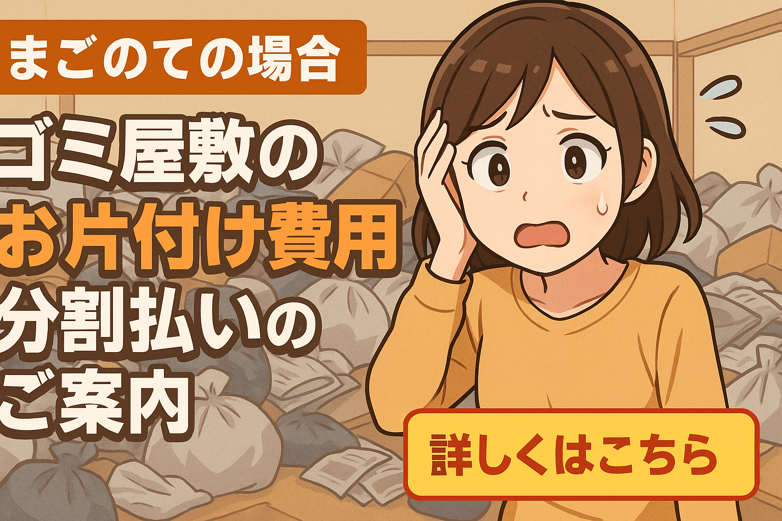 ゴミ屋敷の片付け費用を分割払い