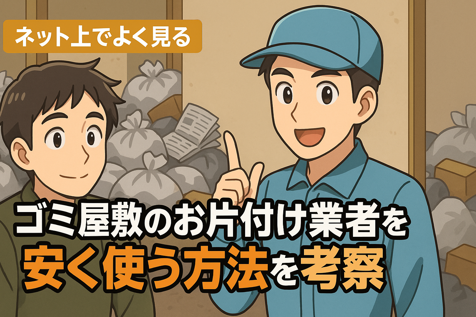 ゴミ屋敷片付け業者を安く使う方法