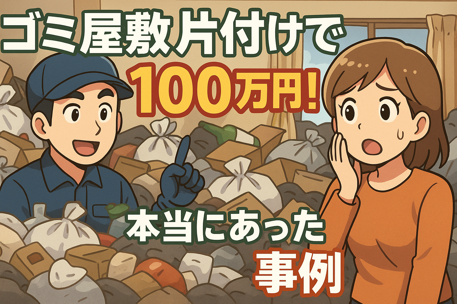 100万円のゴミ屋敷片付け