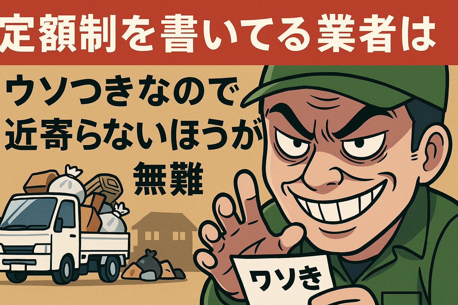 ゴミ屋敷片付け定額料金は本当？
