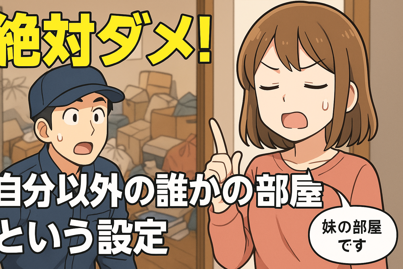 嘘を言っての片付け依頼