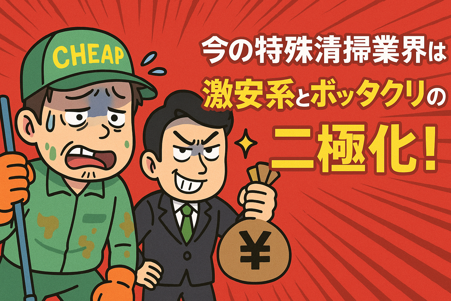 激安系の特殊清掃業者もある