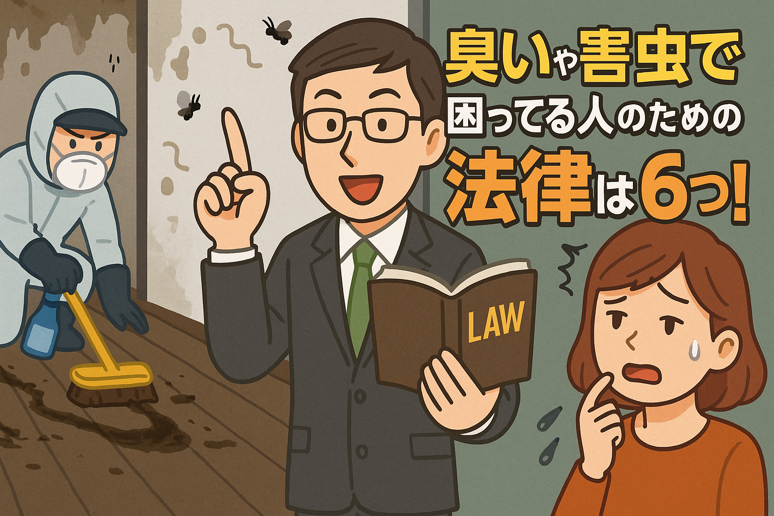 隣室の孤独死で臭い被害