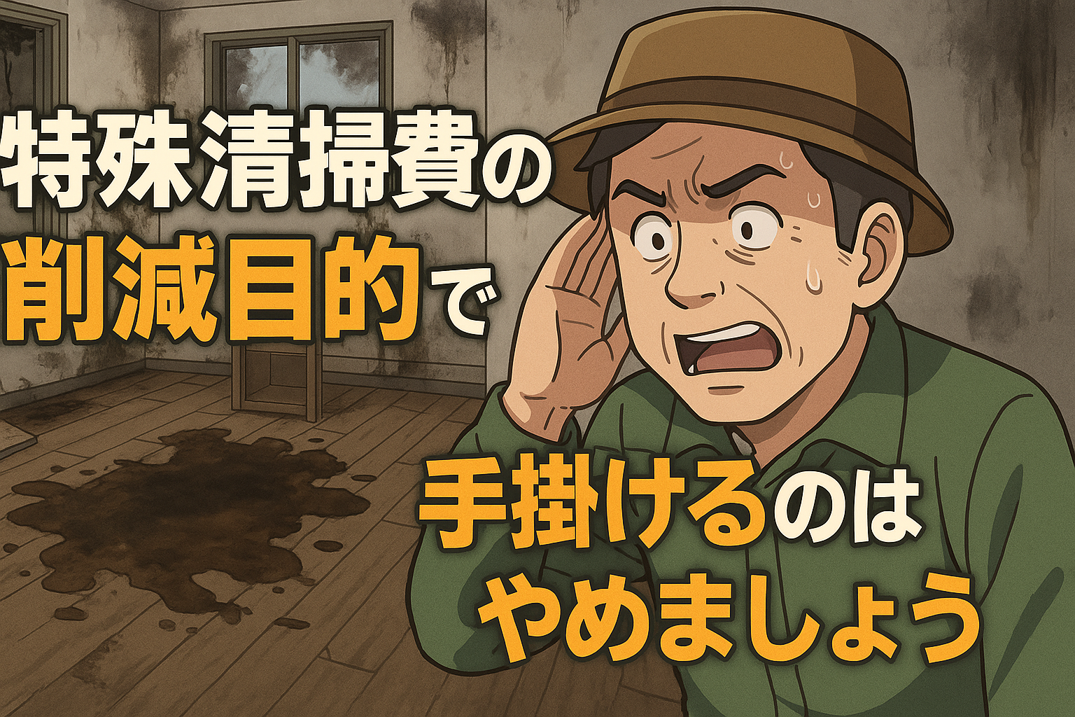 特殊清掃を甘く見すぎ