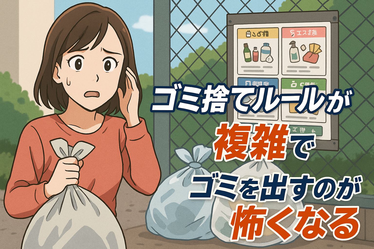 ゴミ捨てルールの複雑さからゴミ屋敷化