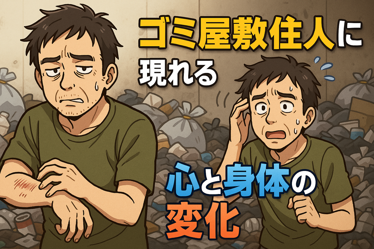 ゴミ屋敷住人、心と体の関係