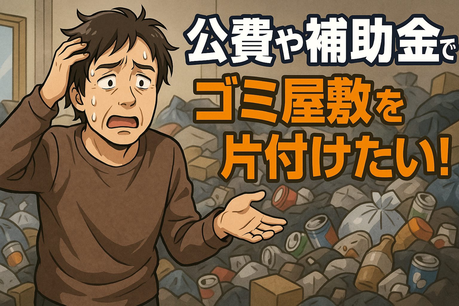 公的資金でゴミ屋敷を片付ける方法
