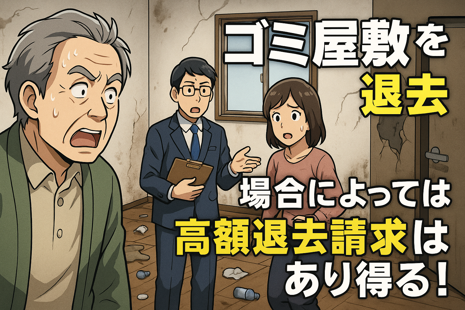 ゴミ屋敷の退去で高額請求