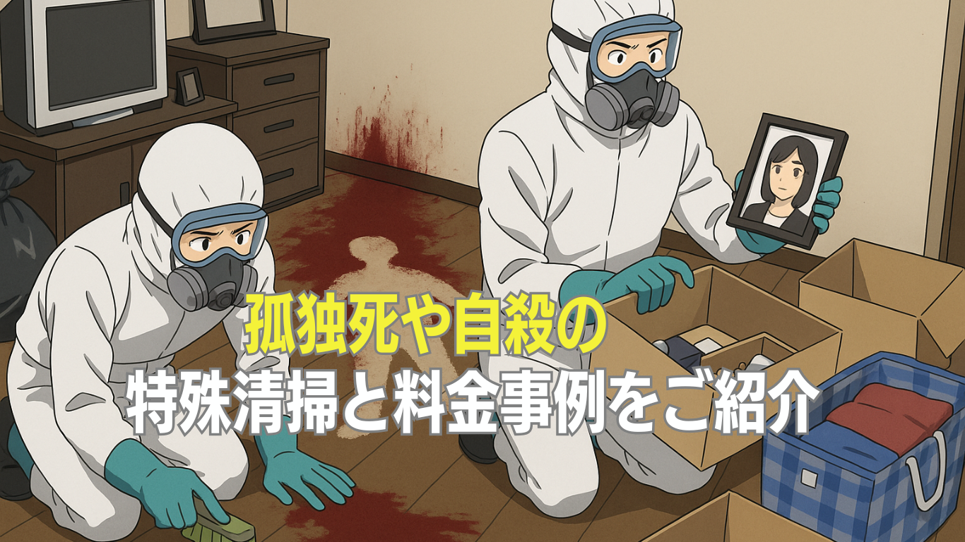 孤独死や自殺の特殊清掃実例