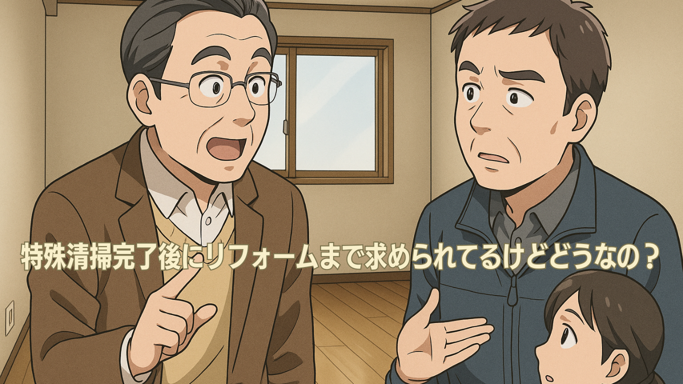 孤独死の特殊清掃とリフォームトラブル