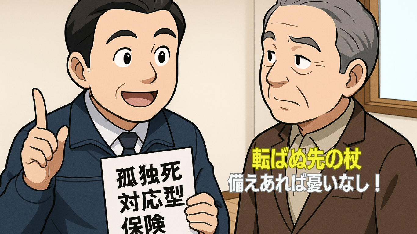 孤独死対応型保険に入りましょう