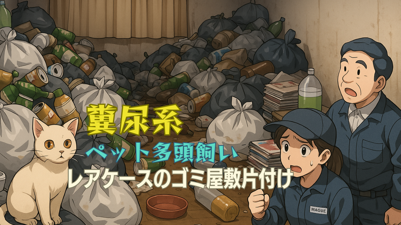 孤独死や糞尿系ゴミ屋敷片付け実例