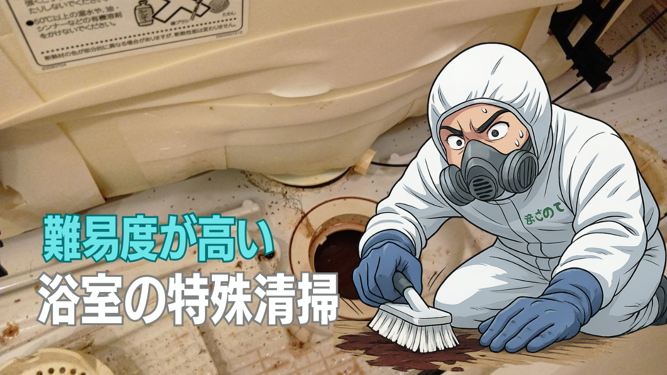 お風呂の特殊清掃は難易度が高い