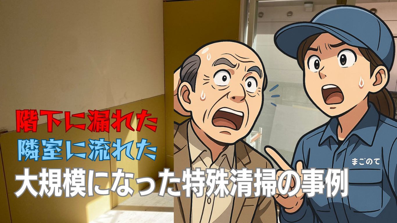 階下に孤独死の遺体痕が漏れた