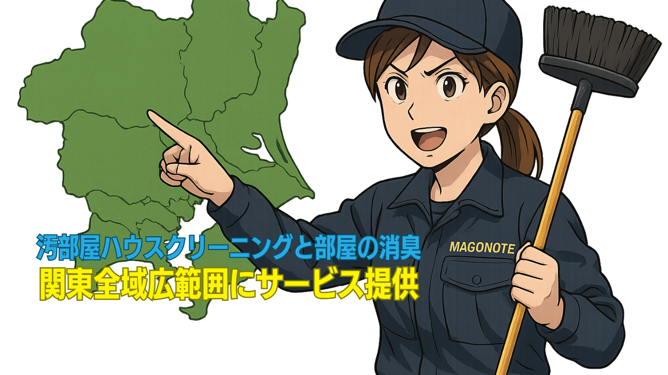 汚部屋ハウスクリーニングサービス提供地域