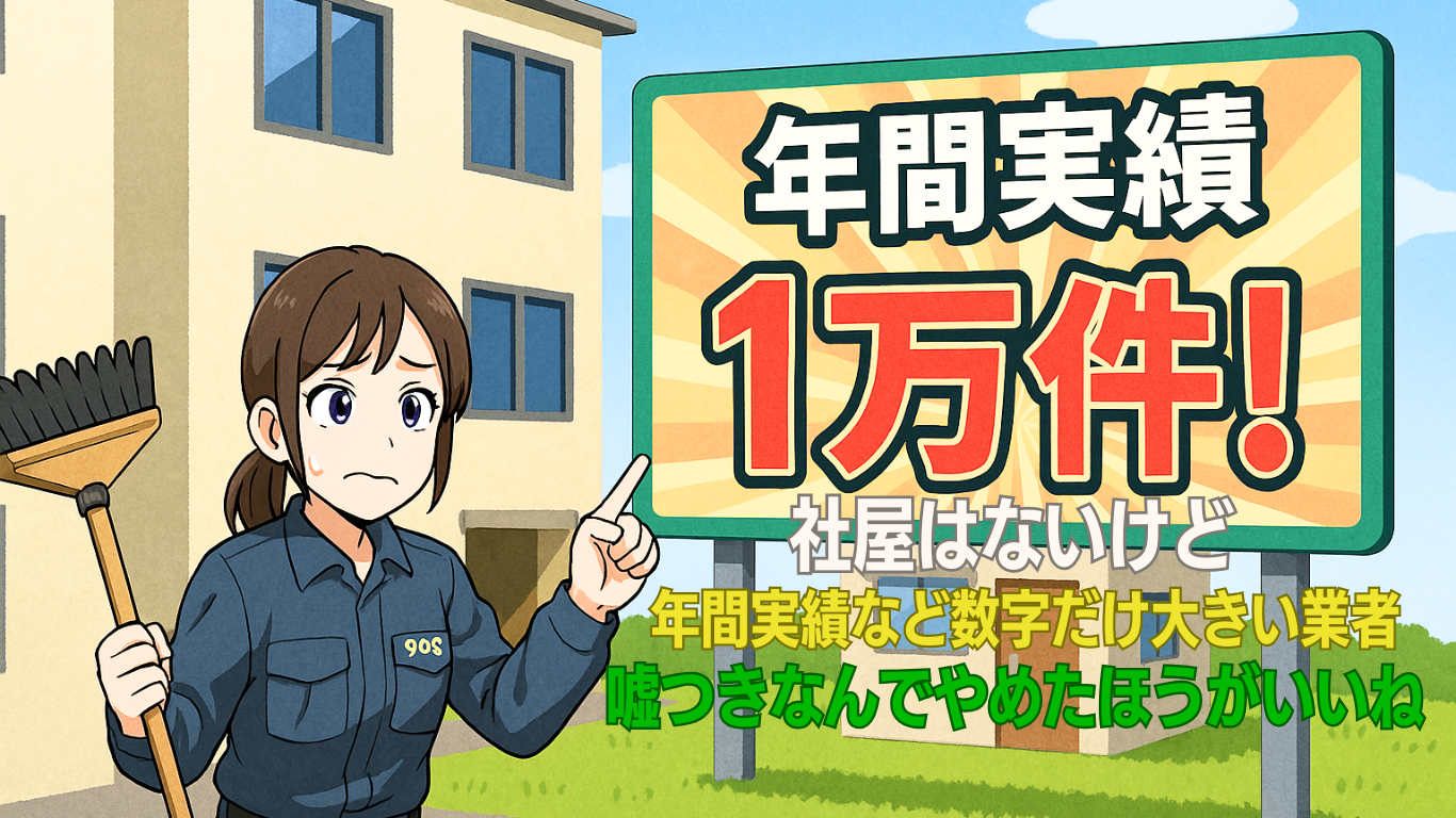 事務所も持たないゴミ屋敷片付け業者