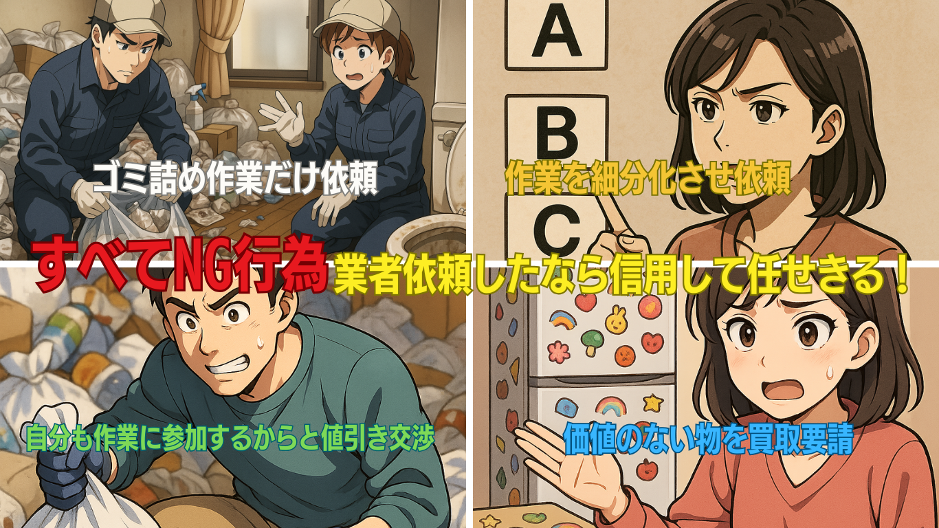 ゴミ屋敷片付け費用を下げる裏技
