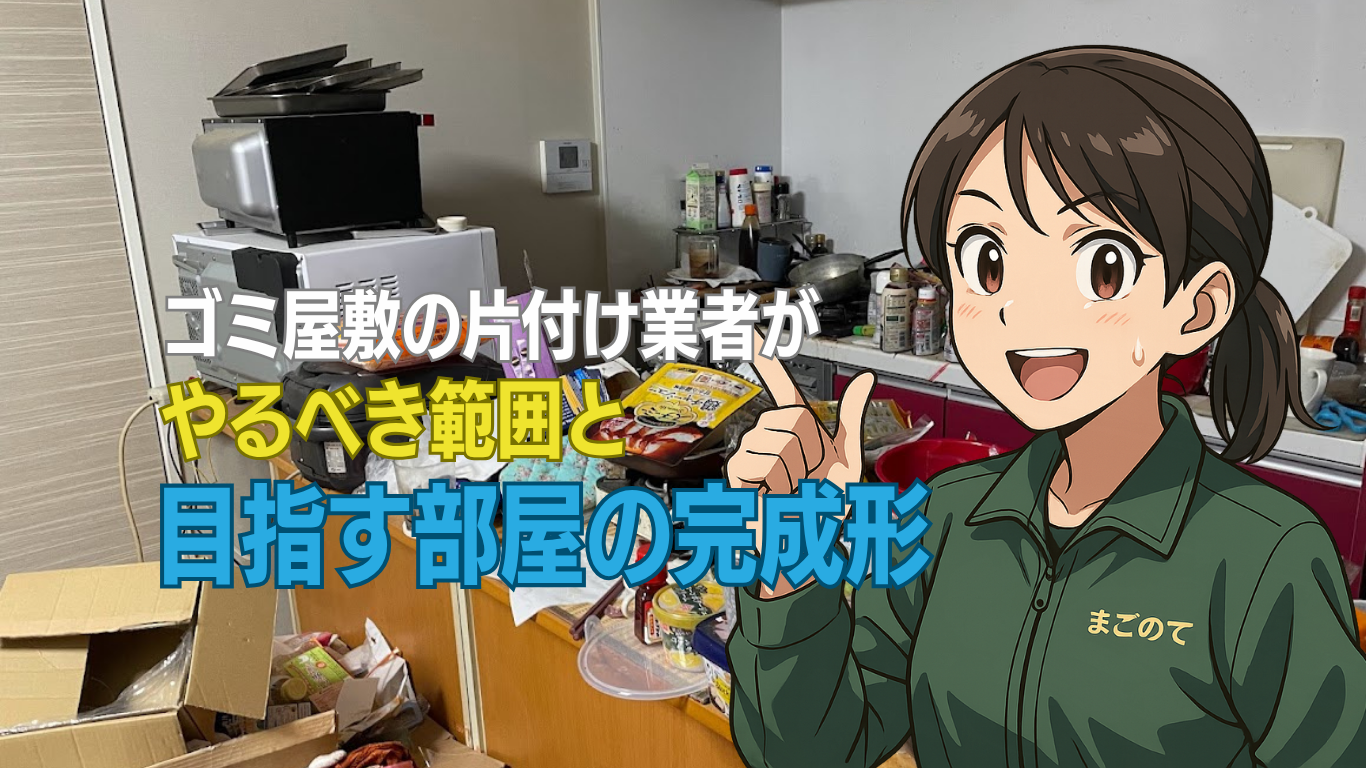 部屋が綺麗にならないゴミ屋敷のお片付け