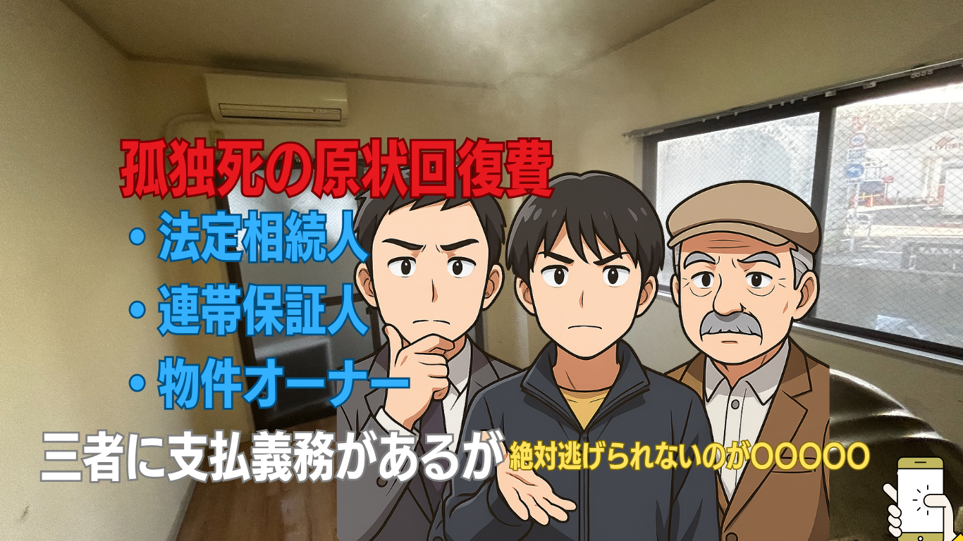 孤独死の原状回復や後始末をすべき人
