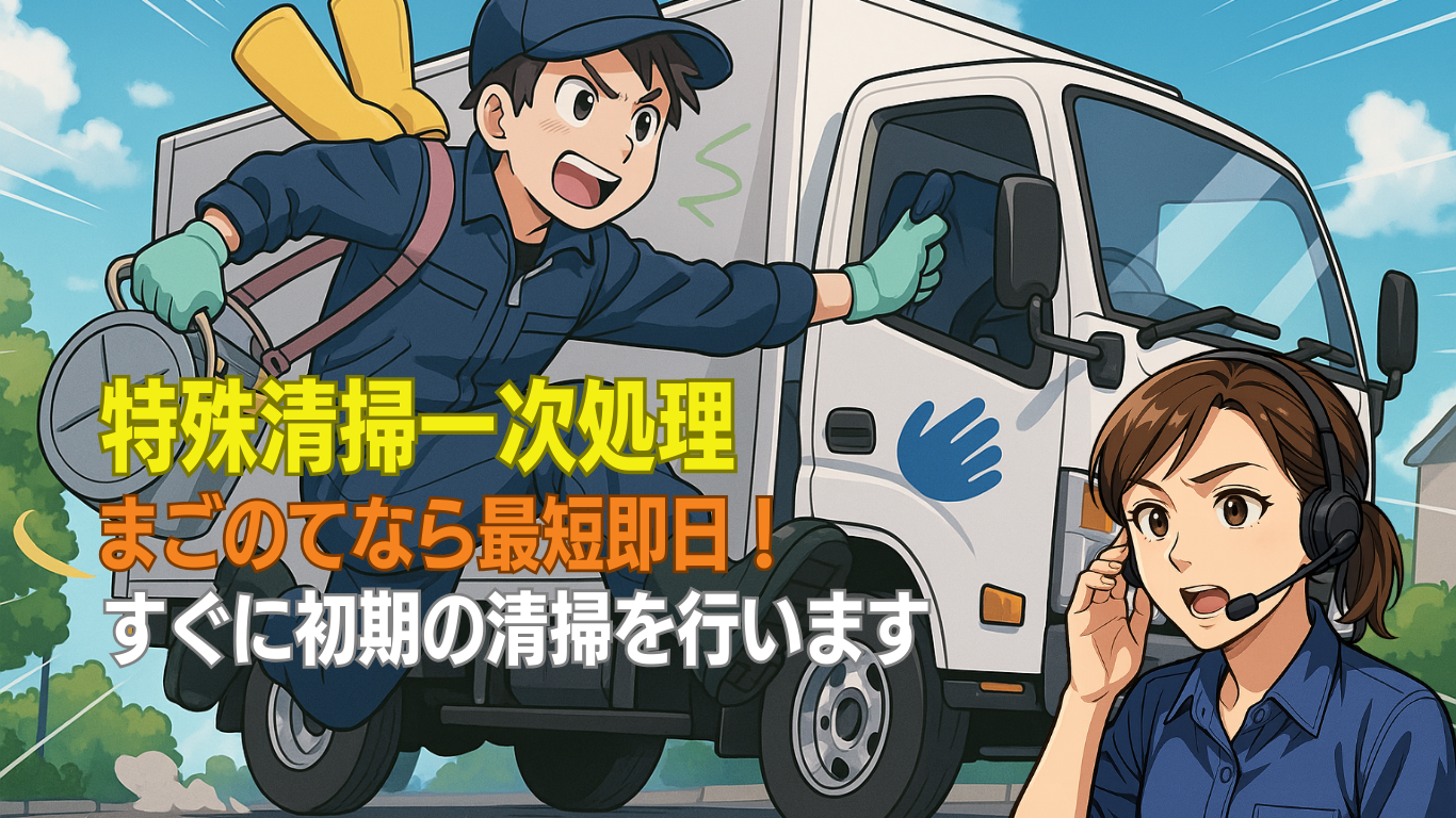 東京の孤独死特殊清掃一次処理